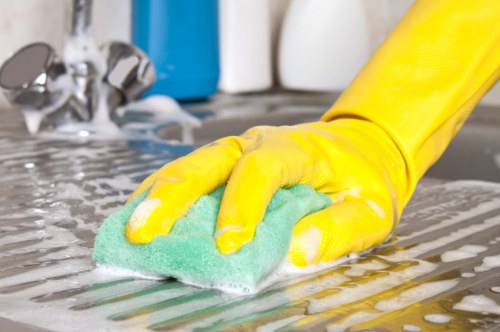 Deep carpet cleaning equipment in a Brent Cross property