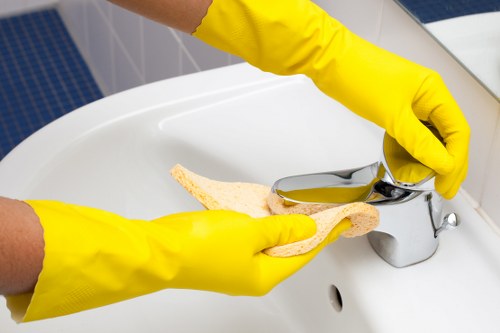 Protective equipment used during a carpet cleaning appointment